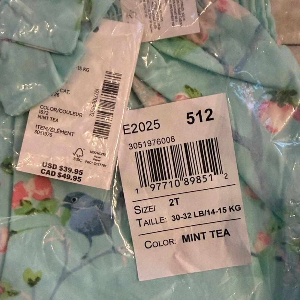 Gymboree Floral Aqua Skirt